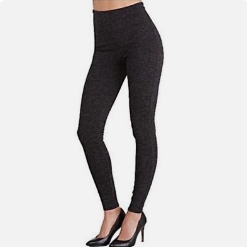 Assets by‎ Spanx High Rise Heathered Leggings in Black Size Small